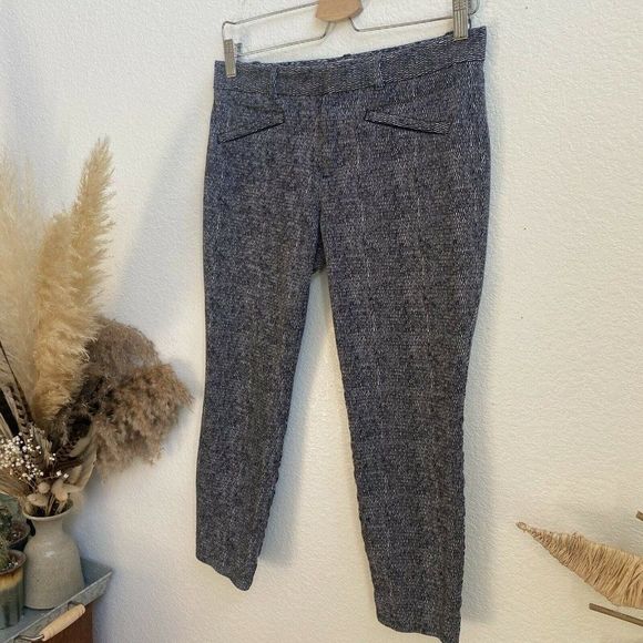 Gap Black & White Patterned Skinny Ankle Pants size 8 - Picture 3 of 8